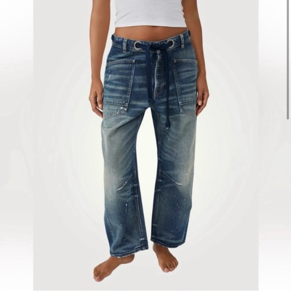 Free People We the Free Moxie Pull On Barrel Jean